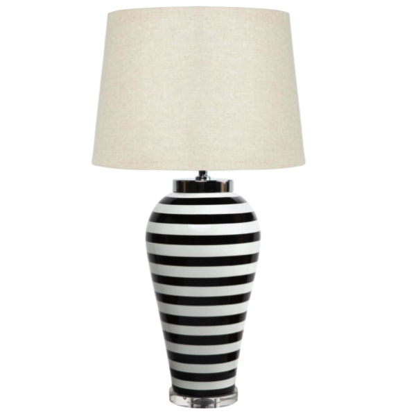 Настольная лампа Black & White Stripes Настольная лампа Black & White Stripes в Барнауле | Loft Concept