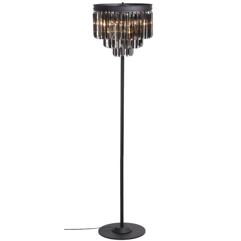 Торшер RH Odeon Smok GLASS Floor Lamp Стекло Смок Черный Торшер RH Odeon Smok GLASS Floor Lamp Стекло Смок Черный в Барнауле | Loft Concept