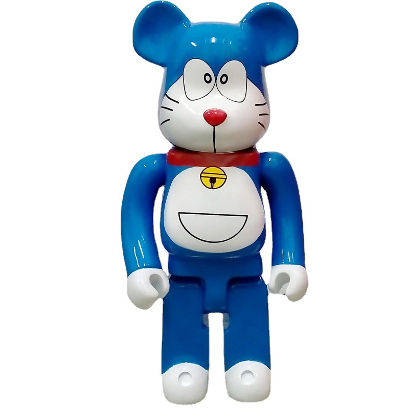 Статуэтка Bearbrick Doraemon Happy Синий Белый Красный Статуэтка Bearbrick Doraemon Happy Синий Белый Красный в Барнауле | Loft Concept
