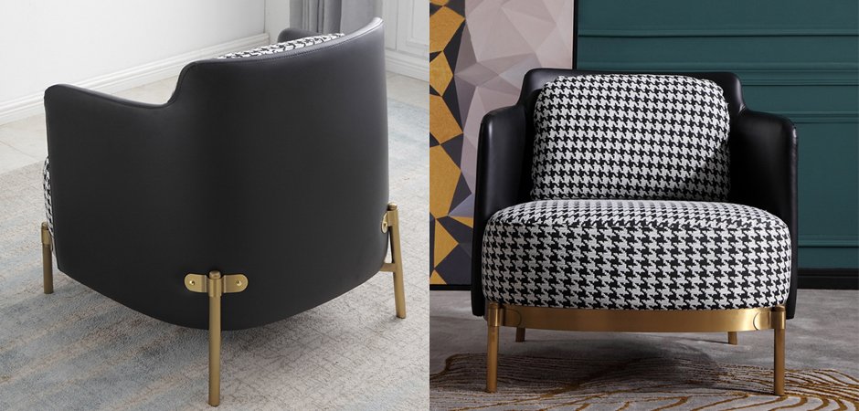 Кресло Pied de poule Gray Armchair Кресло Pied de poule Gray Armchair - Loft-Concept в Барнауле