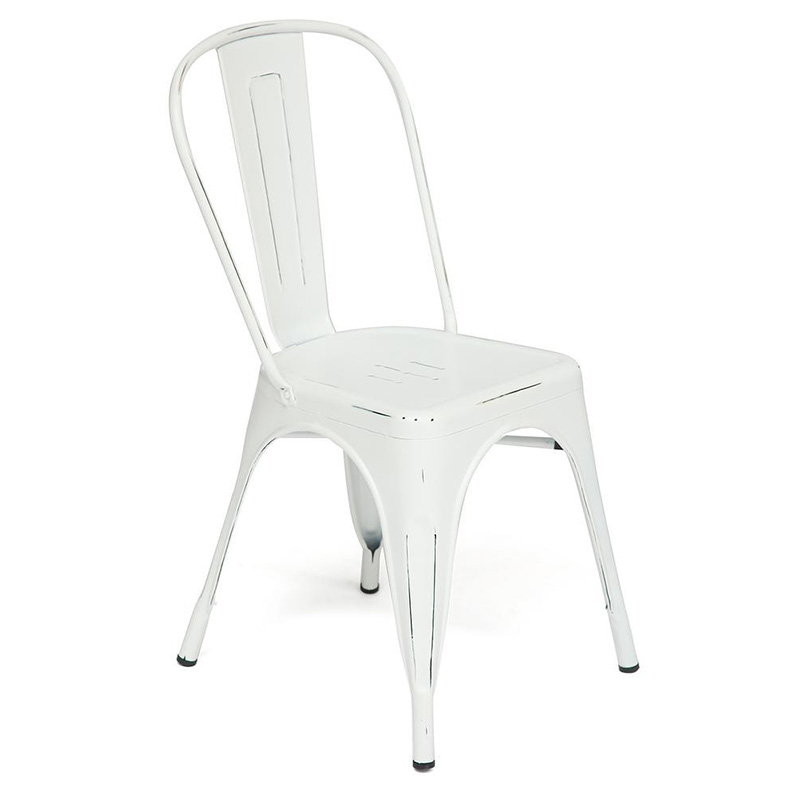 Стул Tolix butter white metal chair Молочный Стул Tolix butter white metal chair Молочный в Барнауле | Loft Concept