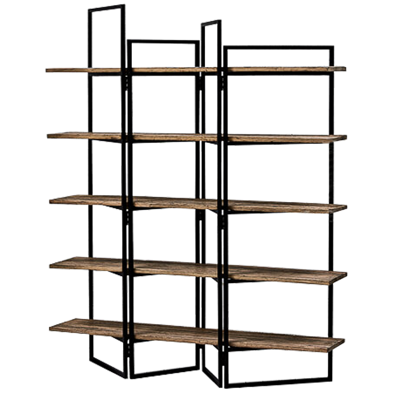 Стеллаж Luigi Loft Rack Черный Коричневый Стеллаж Luigi Loft Rack Черный Коричневый в Барнауле | Loft Concept