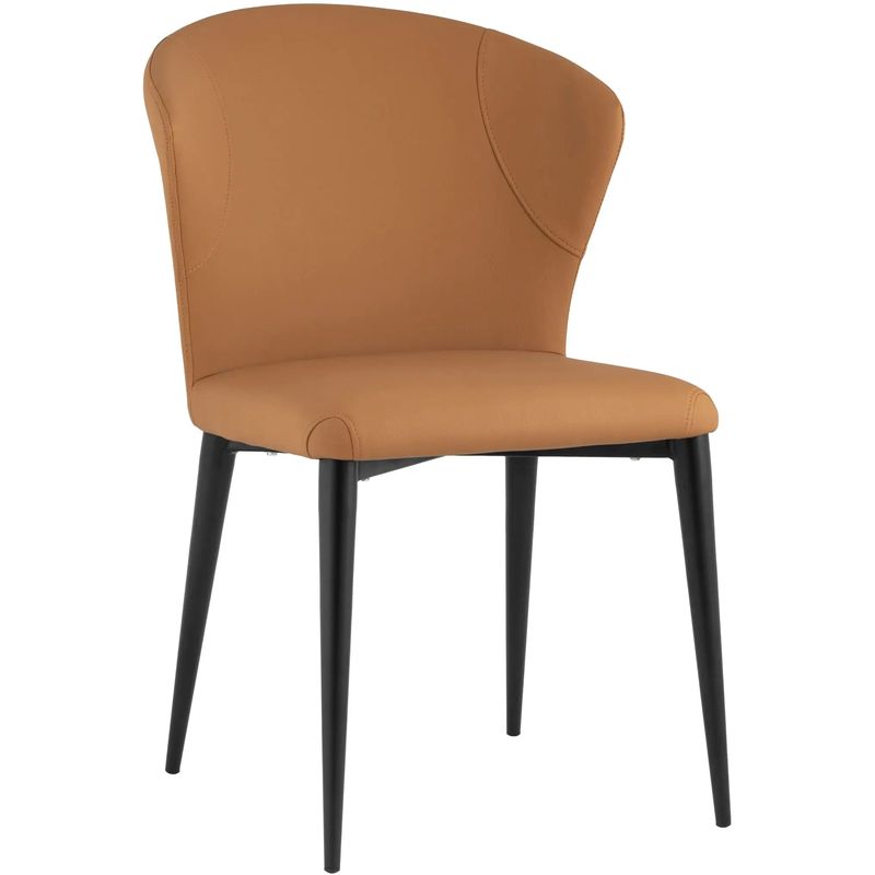 Стул Enigma Chair Оранжевая Экокожа Оранжевый Черный Стул Enigma Chair Оранжевая Экокожа Оранжевый Черный в Барнауле | Loft Concept