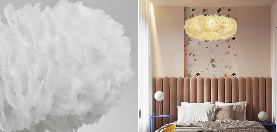 Люстра Кольцо из перьев Plumage White Люстра Кольцо из перьев Plumage White - Loft-Concept в Барнауле