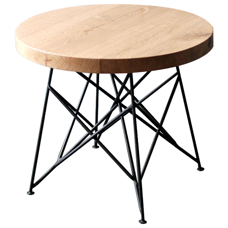 Кофейный стол Kinney Industrial Metal Rust Coffee Table Светлый дуб Черный Кофейный стол Kinney Industrial Metal Rust Coffee Table Светлый дуб Черный в Барнауле | Loft Concept