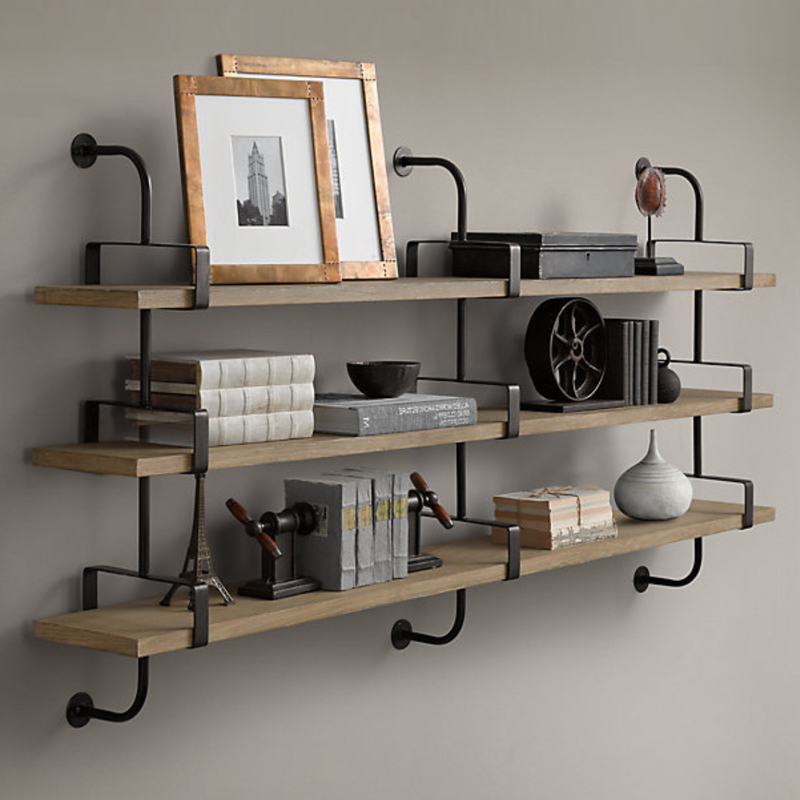 Полка из Дуба RH SHELVING & LEDGES 150 см Графит Полка из Дуба RH SHELVING & LEDGES 150 см Графит в Барнауле | Loft Concept