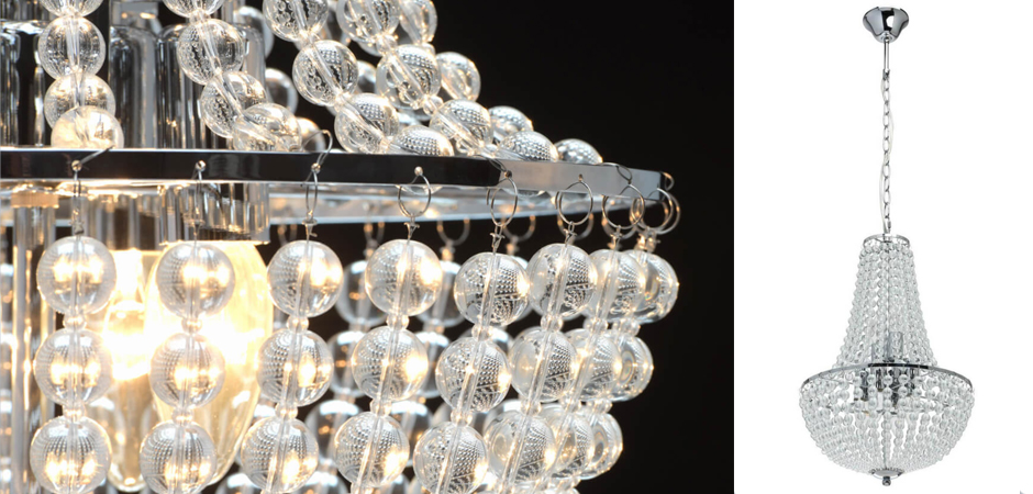 Люстра Virginia Clear Beads Chandelier chrome Люстра Virginia Clear Beads Chandelier chrome - Loft-Concept в Барнауле