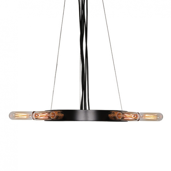 Люстра Loft Star Pendant 6 Ring Черный в Барнауле | Loft Concept 