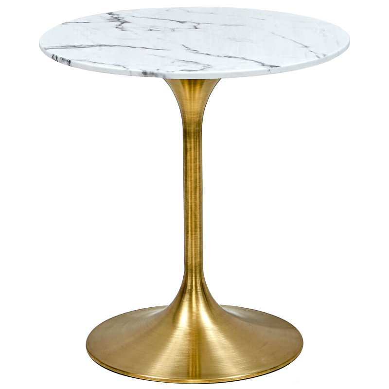 Обеденный стол Severino Dinner Table Глянцевое золото Белый Обеденный стол Severino Dinner Table Глянцевое золото Белый в Барнауле | Loft Concept