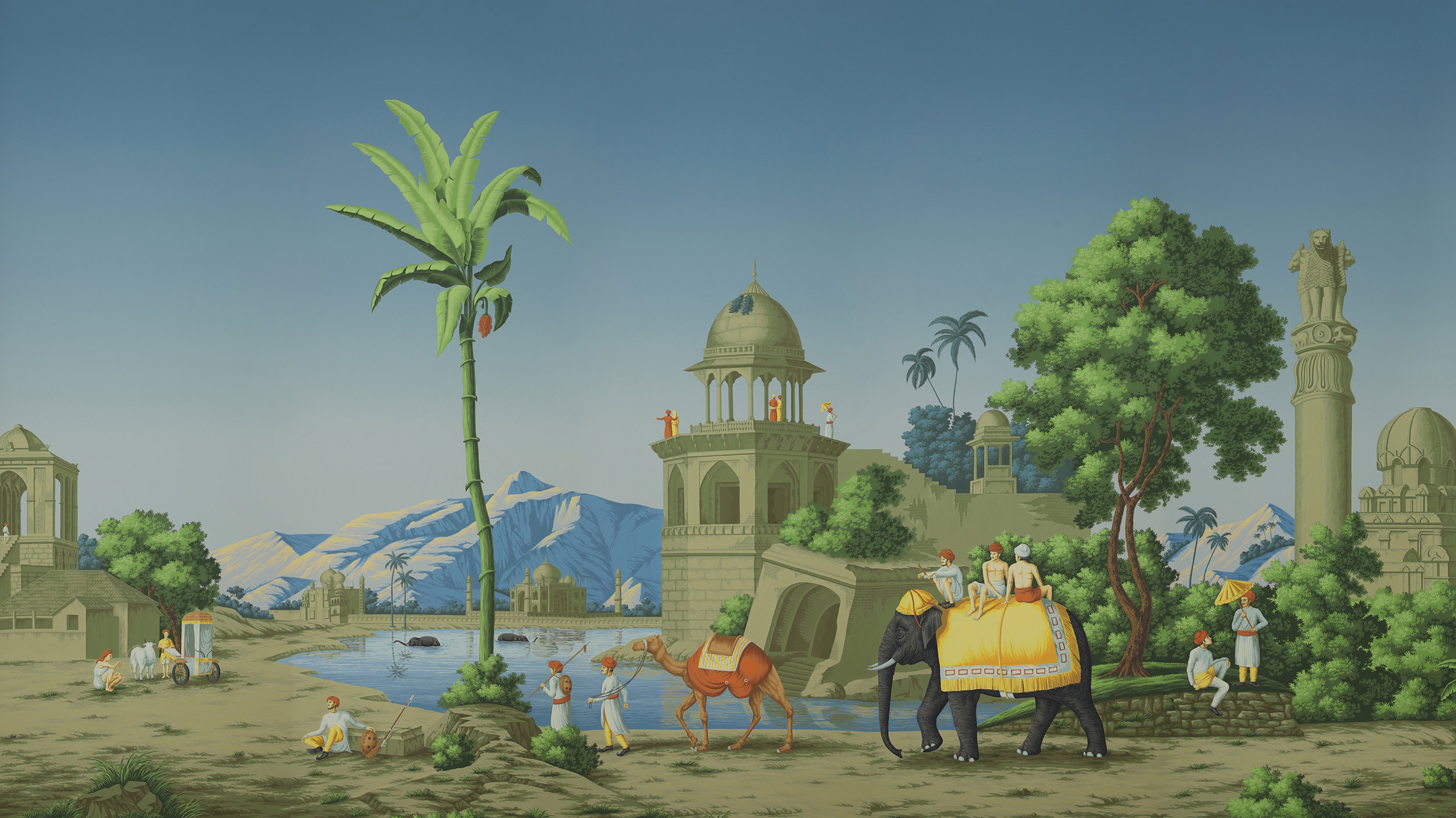 Обои ручная роспись Early Views of India Dufour on scenic paper Обои ручная роспись Early Views of India Dufour on scenic paper - постер Loft-Concept в Барнауле