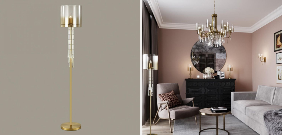Торшер Glass World Bronze Торшер Glass World Bronze - Loft-Concept в Барнауле
