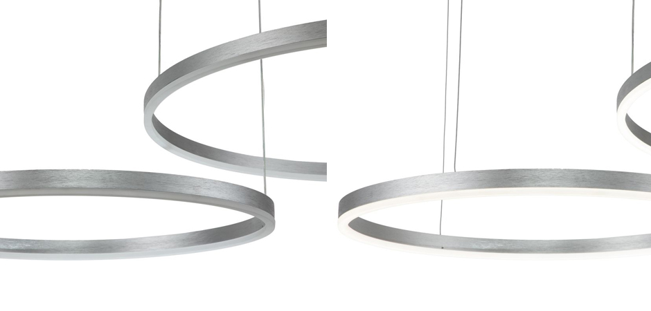 Подвесной светильник Neo Circles Double Silver Подвесной светильник Neo Circles Double Silver - Loft-Concept в Барнауле