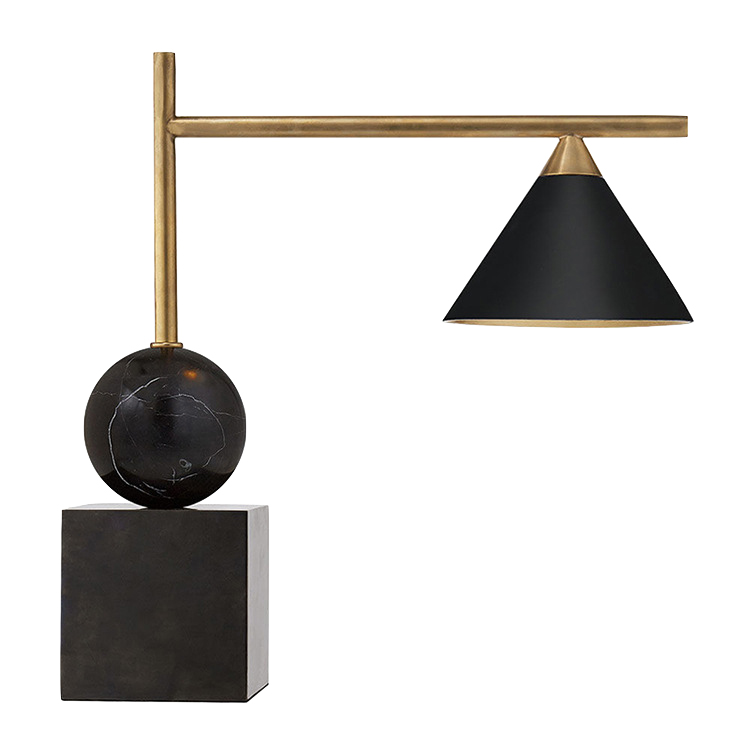Настольная лампа CLEO DESK LAMP Black Черный Латунь Настольная лампа CLEO DESK LAMP Black Черный Латунь в Барнауле | Loft Concept