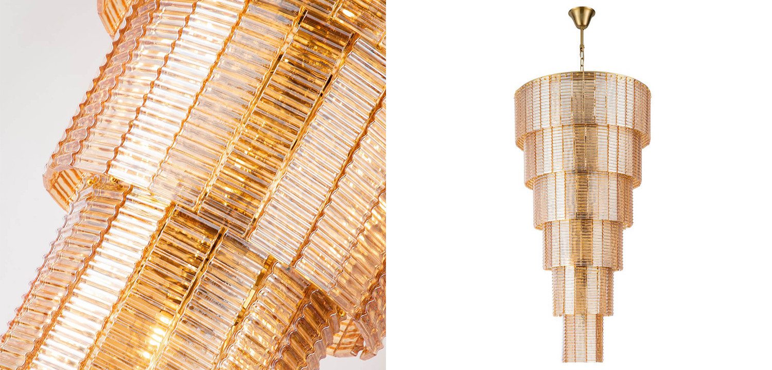 Люстра Branwen Amber Chandelier 71 - фото №1