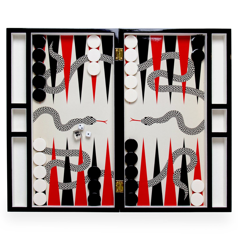 Нарды EDEN BACKGAMMON SET Jonathan Adler Красный Черный ivory ( слоновая кость ) Нарды EDEN BACKGAMMON SET Jonathan Adler Красный Черный ivory ( слоновая кость ) в Барнауле | Loft Concept