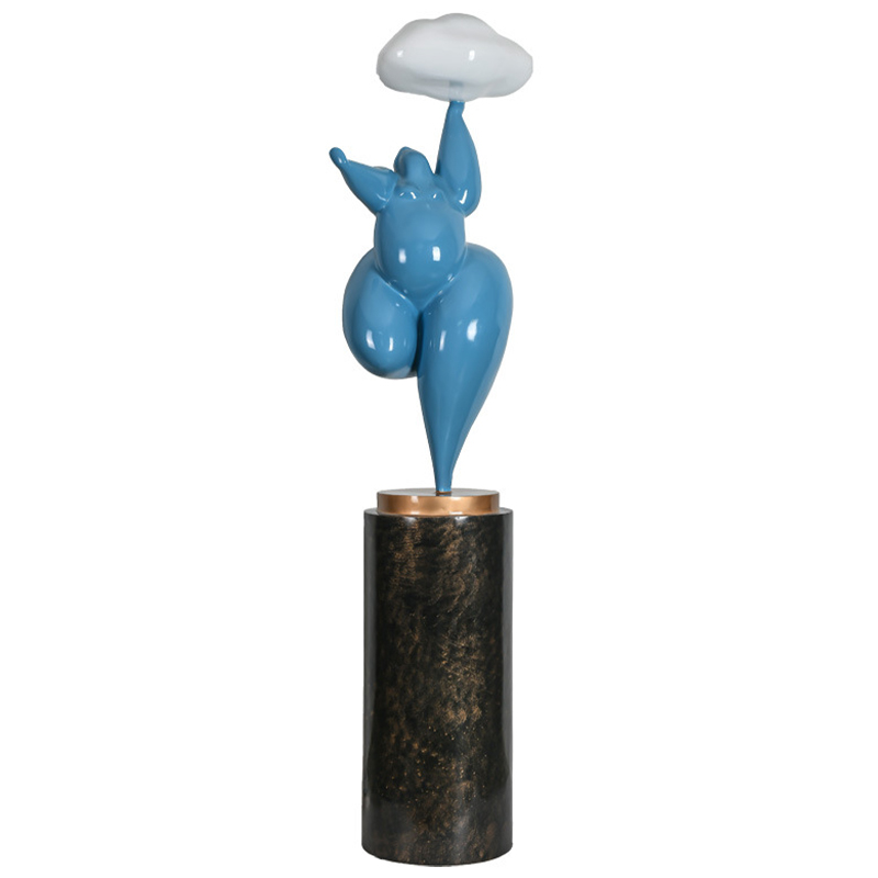 Торшер In The Clouds Blue Floor Lamp Голубой Белый Латунь Черный Торшер In The Clouds Blue Floor Lamp Голубой Белый Латунь Черный в Барнауле | Loft Concept