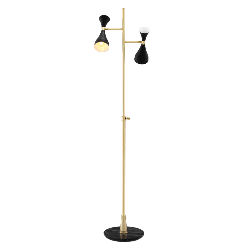 Торшер Eichholtz Floor Lamp Cordero Латунь Черный Мрамор Nero Черный Торшер Eichholtz Floor Lamp Cordero Латунь Черный Мрамор Nero Черный в Барнауле | Loft Concept