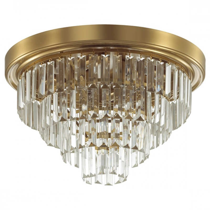 Хрустальная потолочная люстра Crystal Fountain Maxi Латунь Латунь Хрустальная потолочная люстра Crystal Fountain Maxi Латунь Латунь в Барнауле | Loft Concept