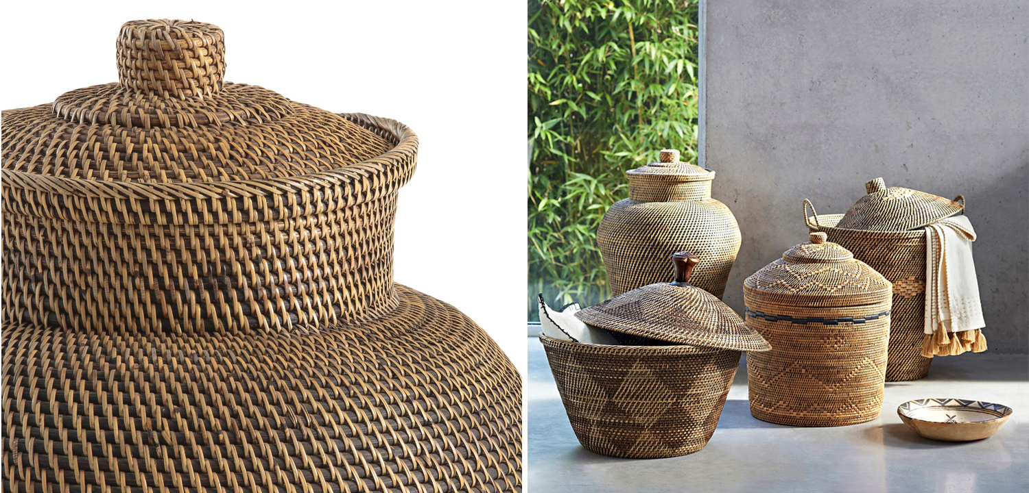 Ваза с крышкой Wicker Vase - фото