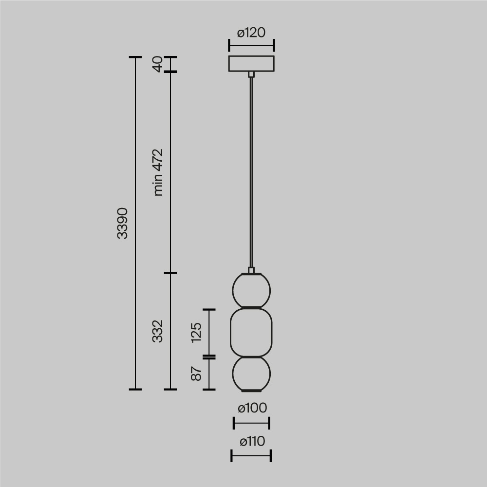 Подвесной светильник Trio outline Подвесной светильник Trio outline в Барнауле