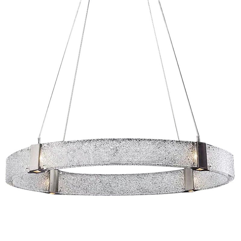 Люстра Parallel Oval LED Chandelier Никель Белый в Барнауле | Loft Concept 