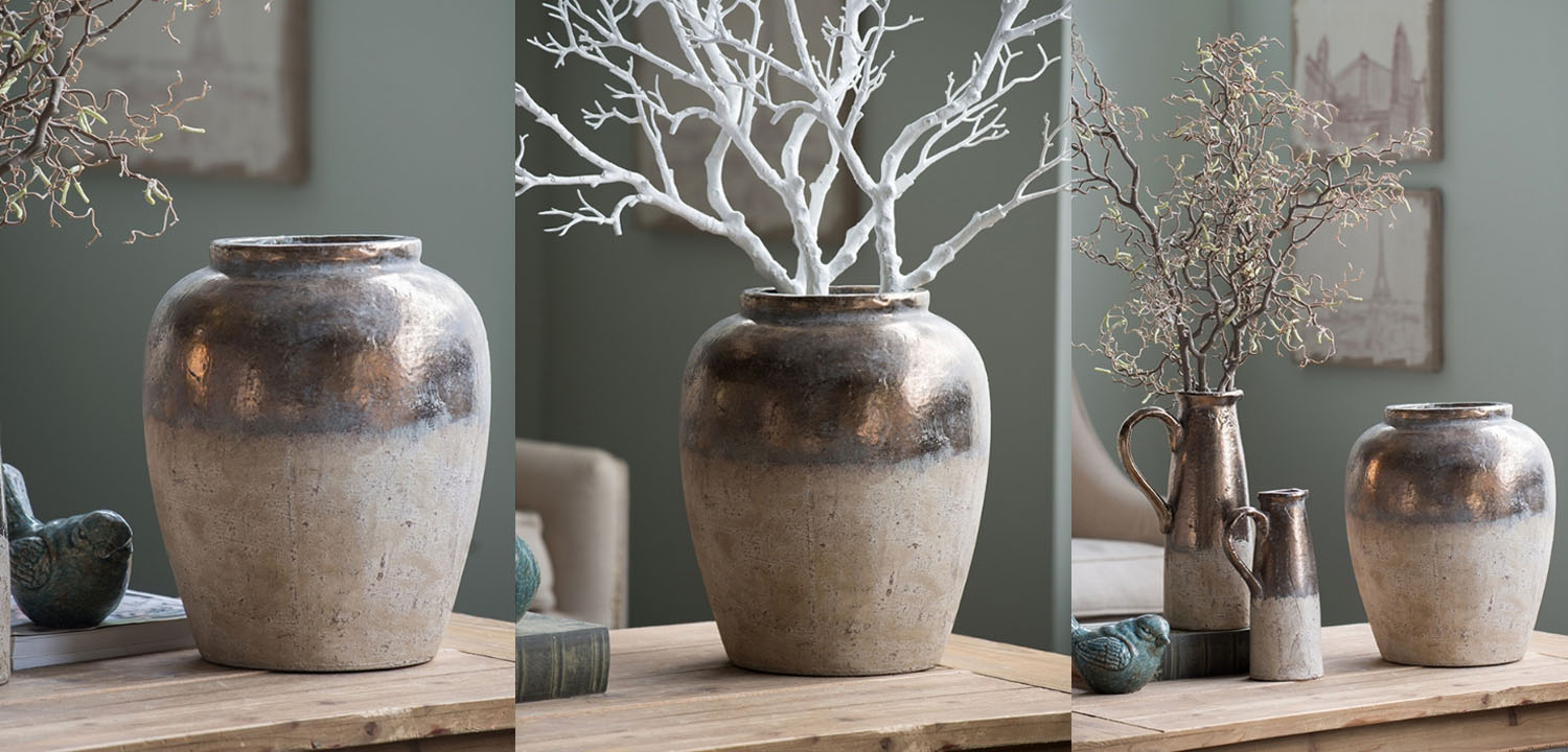 Ваза Vase Argenta metal 40 - фото