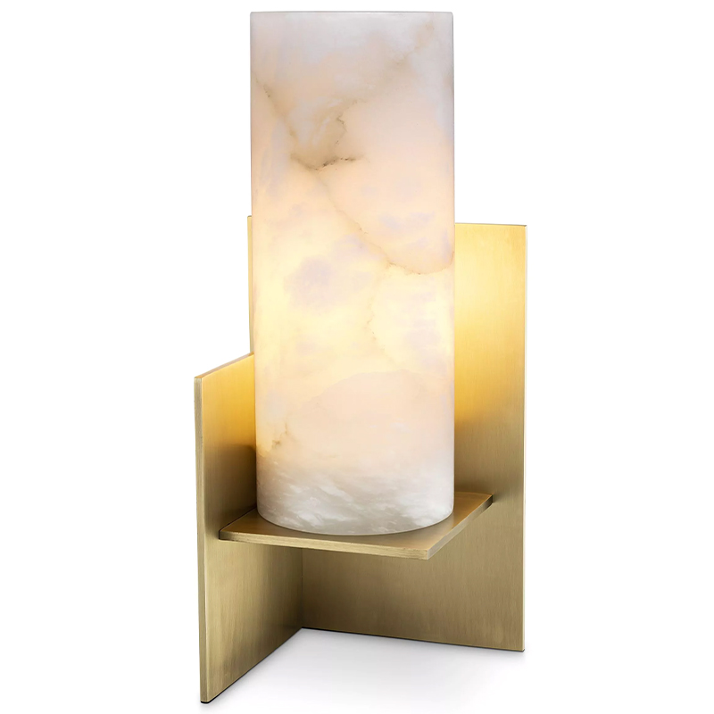 Настольная лампа Eichholtz Table Lamp Frisco Brass Молочный Латунь Настольная лампа Eichholtz Table Lamp Frisco Brass Молочный Латунь в Барнауле | Loft Concept