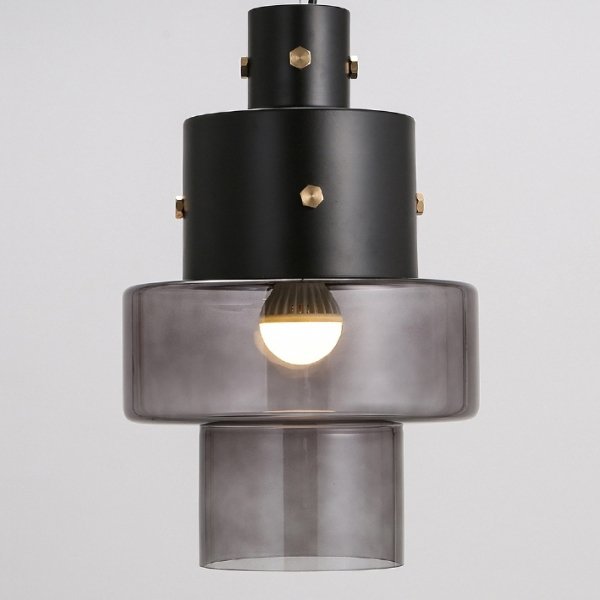Подвесной светильник Luna Glass Pendant Dark Черный Подвесной светильник Luna Glass Pendant Dark Черный в Барнауле | Loft Concept