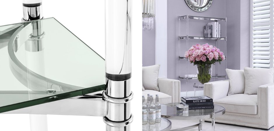 Стеллаж Eichholtz Cabinet Trento Stainless Steel Стеллаж Eichholtz Cabinet Trento Stainless Steel - Loft-Concept в Барнауле