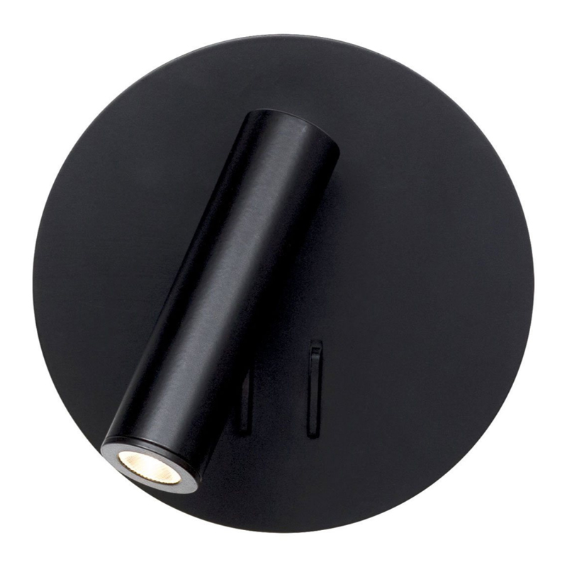 Настенный спот Black Circle Spot Wall Lamp Черный Настенный спот Black Circle Spot Wall Lamp Черный в Барнауле | Loft Concept