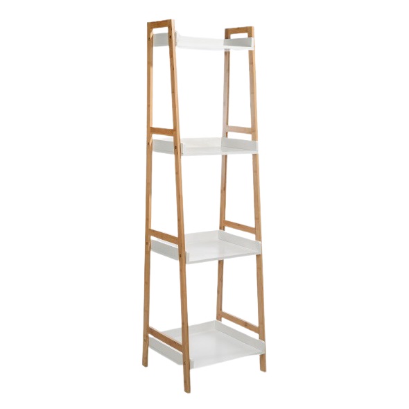 Стеллаж Stockholm White & Beige Белый Бежевый Стеллаж Stockholm White & Beige Белый Бежевый в Барнауле | Loft Concept