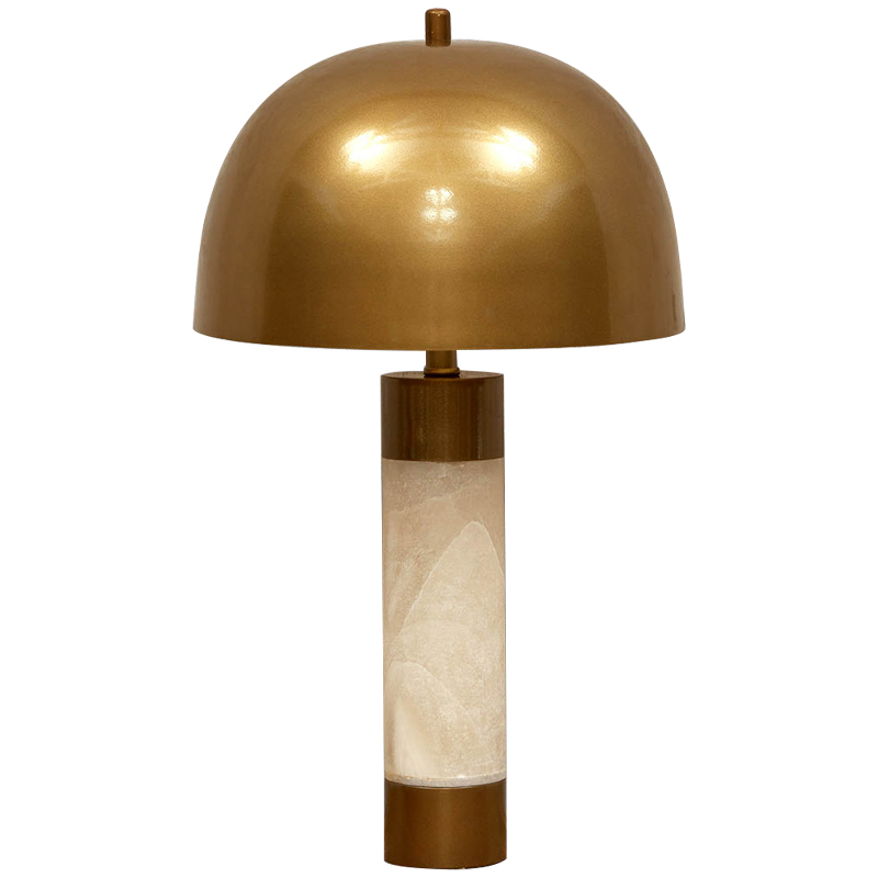 Настольная лампа с металлическим абажуром Gabriela Brass Table Lamp Латунь Бежевый Настольная лампа с металлическим абажуром Gabriela Brass Table Lamp Латунь Бежевый в Барнауле | Loft Concept