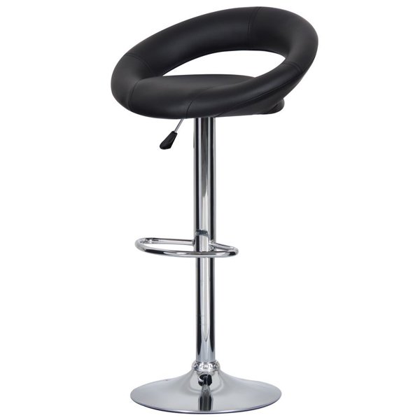 Барный стул Ring black Хром Черный Барный стул Ring black Хром Черный в Барнауле | Loft Concept