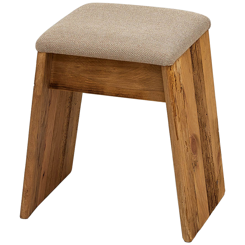Пуф деревянный Aime Wood Pouf Древесина Бежево-серый Пуф деревянный Aime Wood Pouf Древесина Бежево-серый в Барнауле | Loft Concept