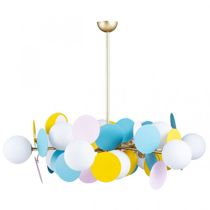 Люстра MATISSE Chandelier multicolor 12 ламп Мульти Золотой Люстра MATISSE Chandelier multicolor 12 ламп Мульти Золотой в Барнауле | Loft Concept