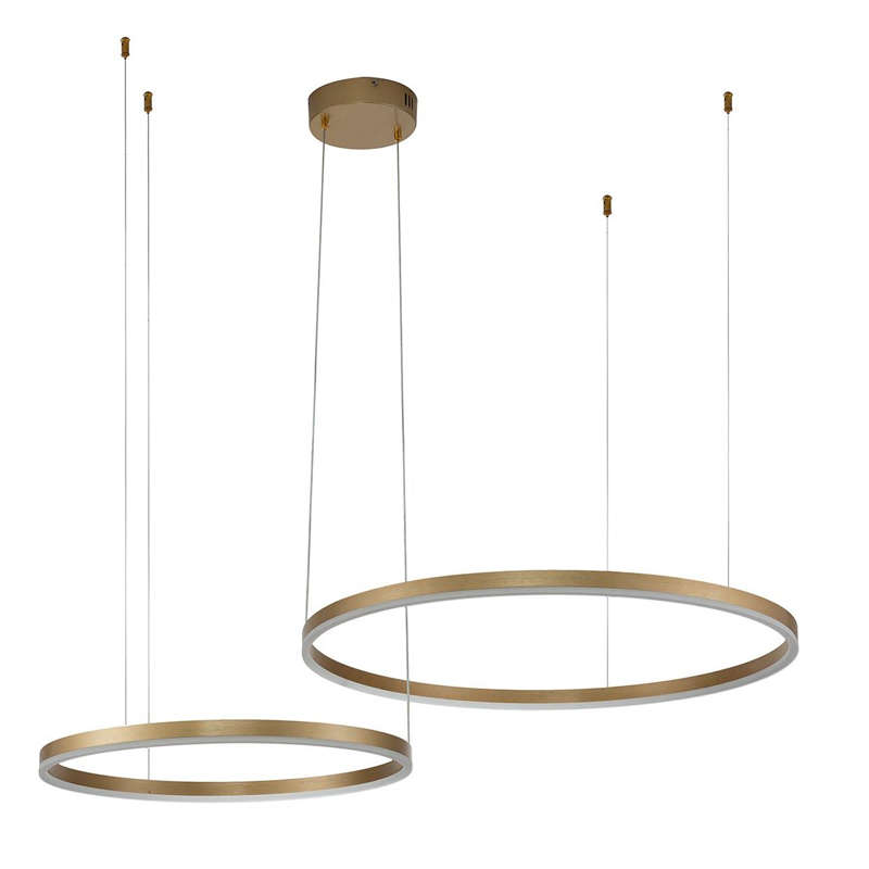 Подвесной светильник Neo Circles Double Gold Золотой Подвесной светильник Neo Circles Double Gold Золотой в Барнауле | Loft Concept