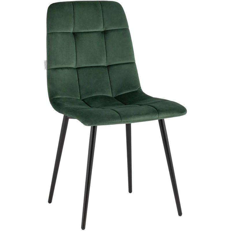 Стул NANCY Chair Зеленый Велюр Зеленый Черный Стул NANCY Chair Зеленый Велюр Зеленый Черный в Барнауле | Loft Concept