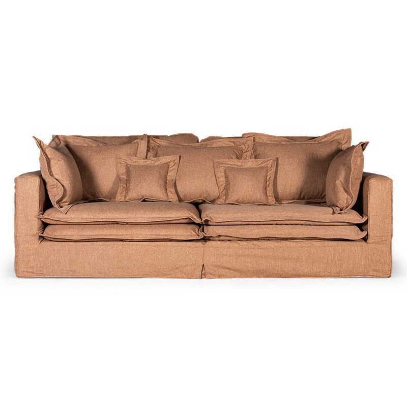 Диван Evelyn Textile Brown Sofa Коричневый Диван Evelyn Textile Brown Sofa Коричневый в Барнауле | Loft Concept