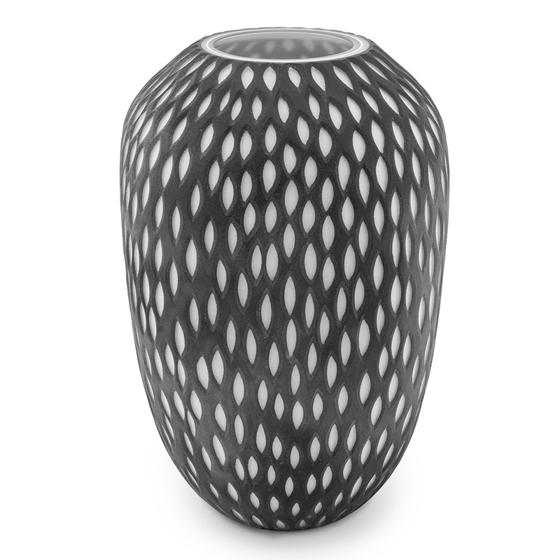Ваза VASE POIS Черно-белый в Барнауле | Loft Concept 