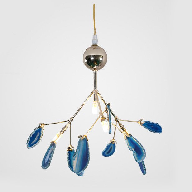 Люстра Agate Feathers mini Глянцевое золото Люстра Agate Feathers mini Глянцевое золото в Барнауле | Loft Concept