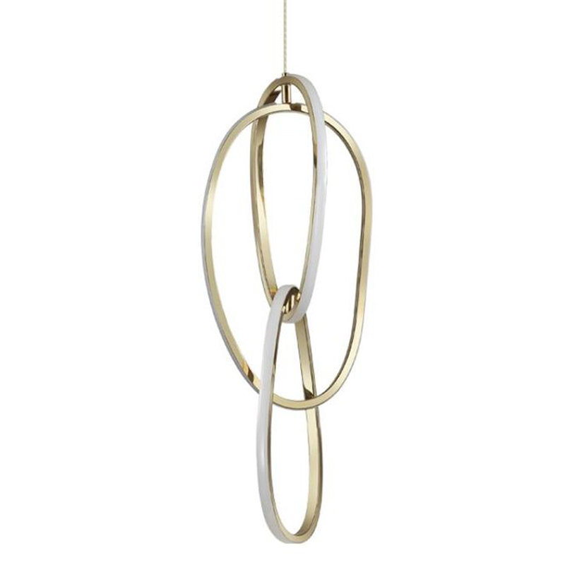 Подвесной светильник 3 Chain Link Gold 61 Глянцевое золото Подвесной светильник 3 Chain Link Gold 61 Глянцевое золото в Барнауле | Loft Concept