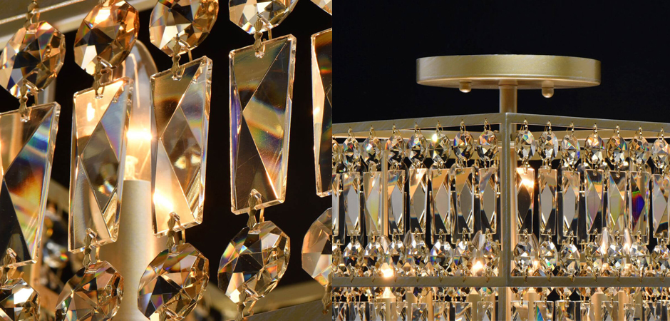 Потолочный светильник Crystal Inserts Lamp amber 6 - Loft-Concept в Барнауле