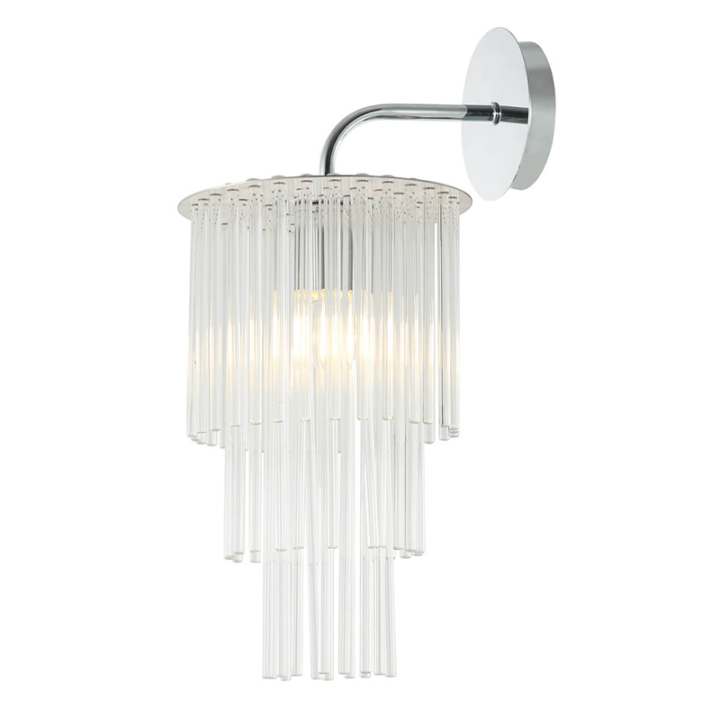 Бра Harrison Sconce chrome Хром Прозрачный Бра Harrison Sconce chrome Хром Прозрачный в Барнауле | Loft Concept