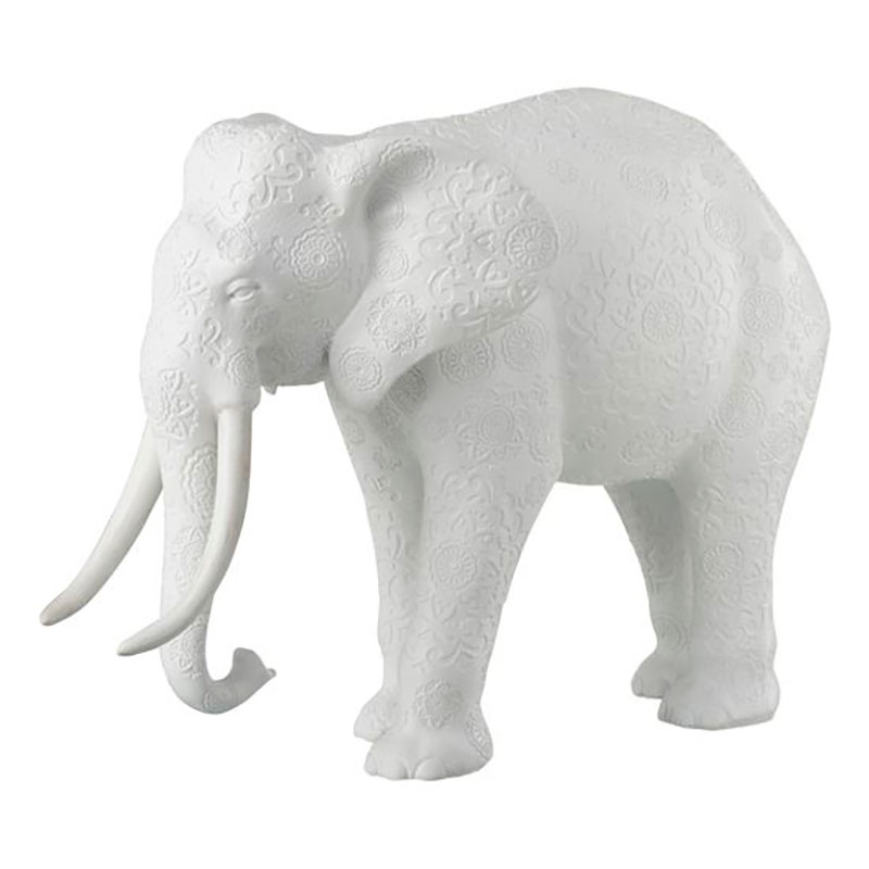 Статуэтка декоративная белый слон White Elephant Белый Статуэтка декоративная белый слон White Elephant Белый в Барнауле | Loft Concept