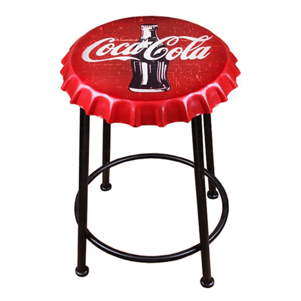 Стул Bottle Cap Coca & Cola Красный Черный Стул Bottle Cap Coca & Cola Красный Черный в Барнауле | Loft Concept