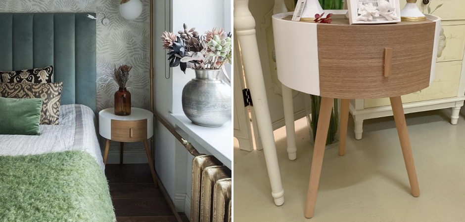 Тумбочка Stockholm White & Beige Сircle Тумбочка Stockholm White & Beige Сircle - Loft-Concept в Барнауле
