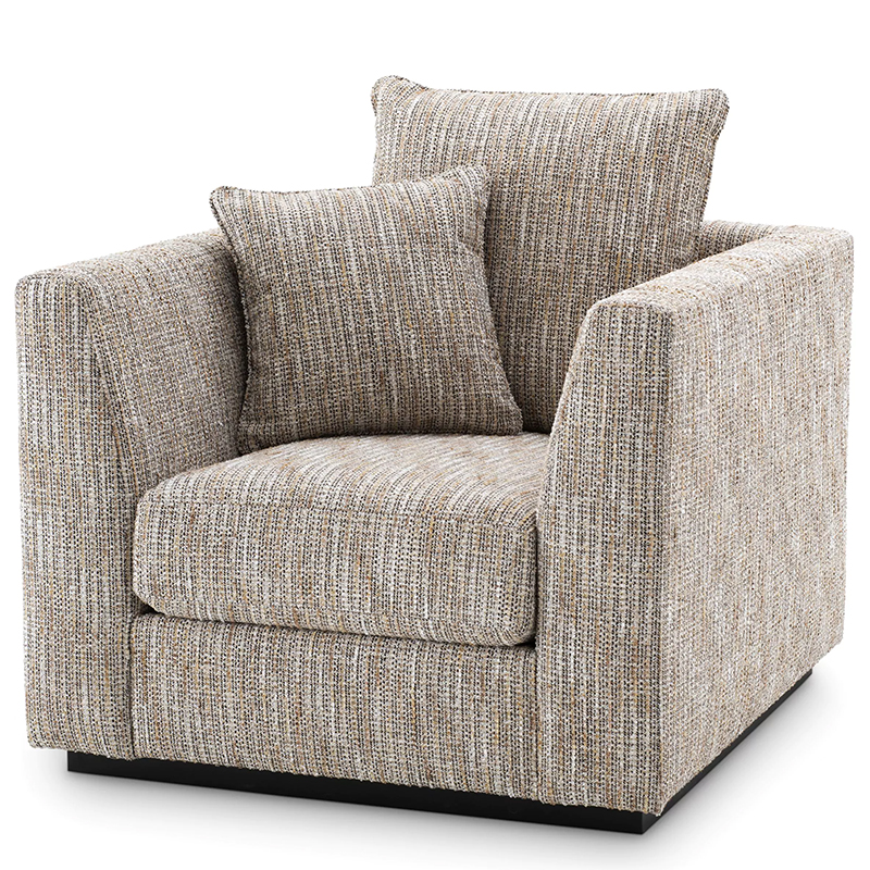 Кресло Eichholtz Chair Taylor Mademoiselle Beige Бежево-серый Черный Кресло Eichholtz Chair Taylor Mademoiselle Beige Бежево-серый Черный в Барнауле | Loft Concept
