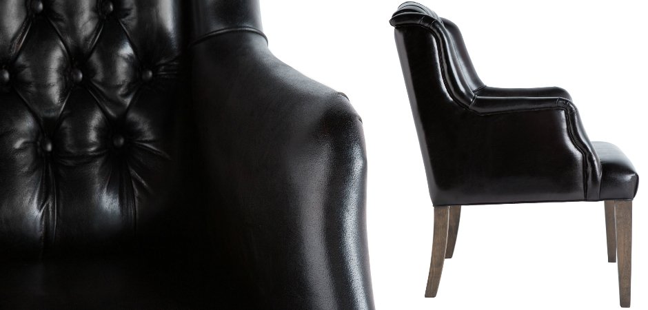 Кресло Leather Elegance Black Кресло Leather Elegance Black - Loft-Concept в Барнауле