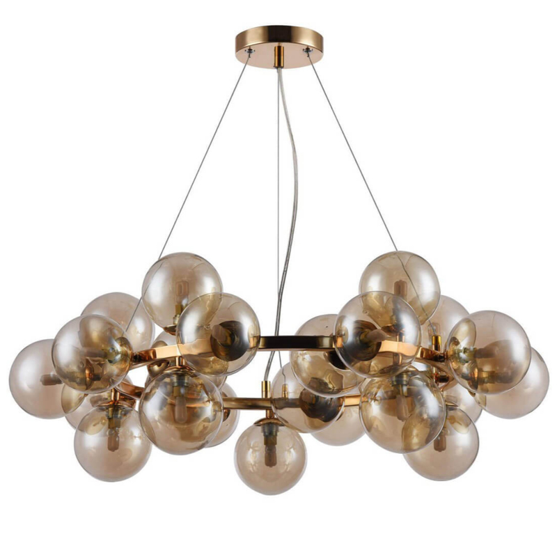 Люстра Berries Chandelier Amber 70 матовое золото Янтарь (Amber) Люстра Berries Chandelier Amber 70 матовое золото Янтарь (Amber) в Барнауле | Loft Concept