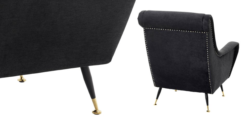 Кресло Eichholtz Chair Giardino Black Кресло Eichholtz Chair Giardino Black - Loft-Concept в Барнауле